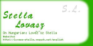 stella lovasz business card